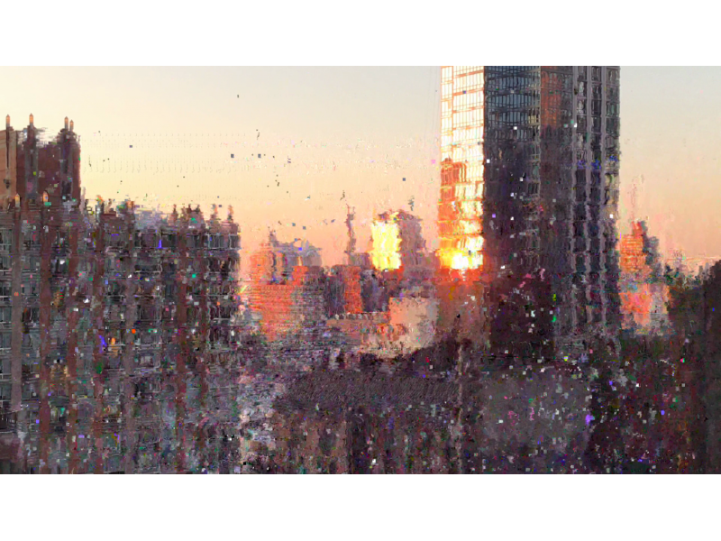 Disintegrating view of New York