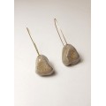 Pebble long earrings /Without Norms