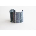 Handwoven blue bracelet 