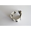 Handwoven bracelet black and white