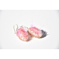 Earrings "silkworms"
