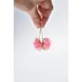 Earrings "silkworms"